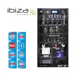 Ibiza Sound PORT12VHF-BT Φορητό σύστημα αναγγελιών (Public Address System) 12"/30cm με USB-MP3, BT, REC, VOX και 2 μικρόφωνα VHF